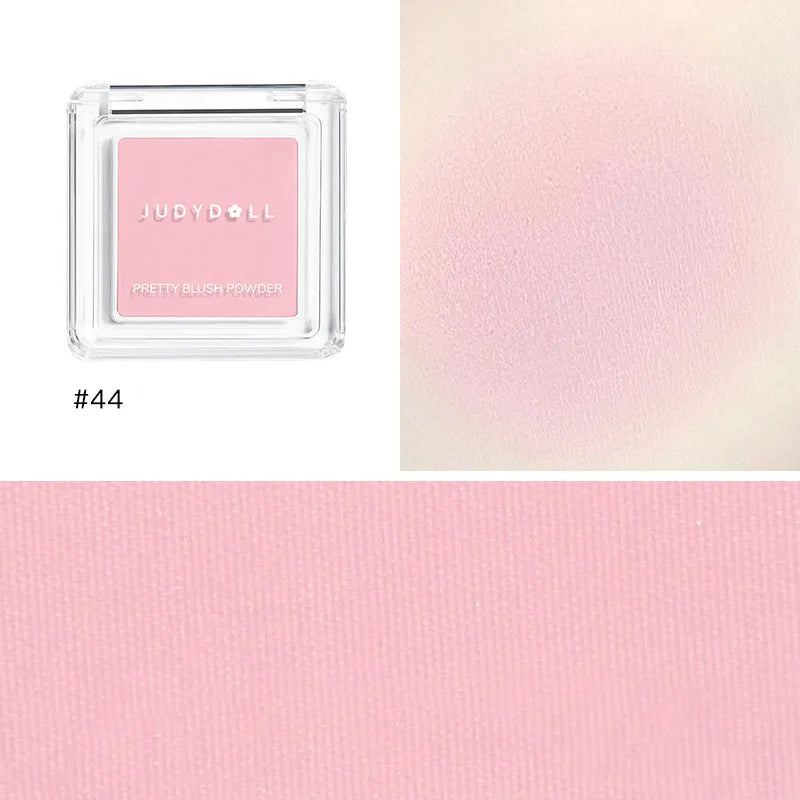 New Texture! Judydoll Cream Blush Silky Monochrome Blush Nude Makeup Apricot Roasted Natural Brighten Skin Tone Makeup Palette