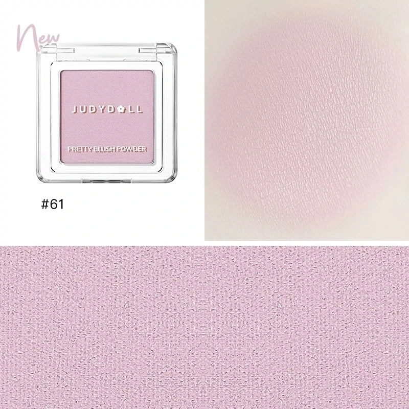 New Texture! Judydoll Cream Blush Silky Monochrome Blush Nude Makeup Apricot Roasted Natural Brighten Skin Tone Makeup Palette