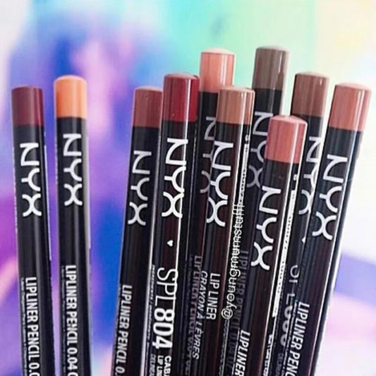 NYX Crayon à lèvres mat 11 couleurs - Étanche, repulpant, longue tenue, rouge à lèvres - Naturel, Nude, Rose, Crayon à lèvres pro pour contour des lèvres