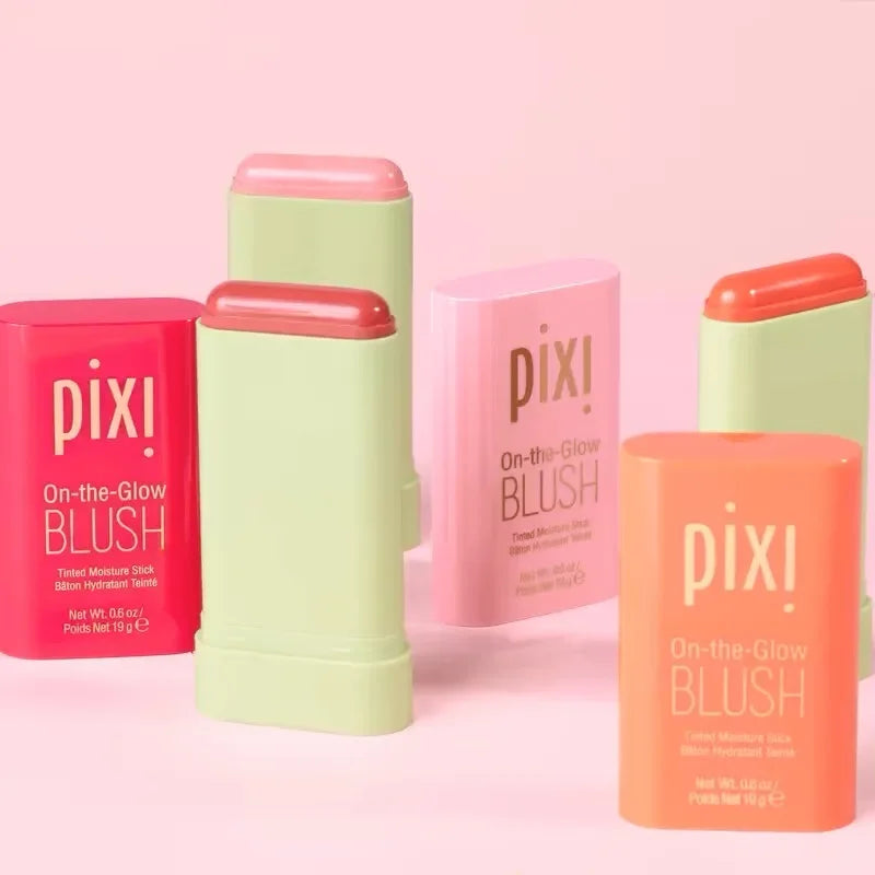 PIXIE  Pinceau de maquillage Pixi Blush Stick pour les joues, crème blush longue tenue, haute couleur