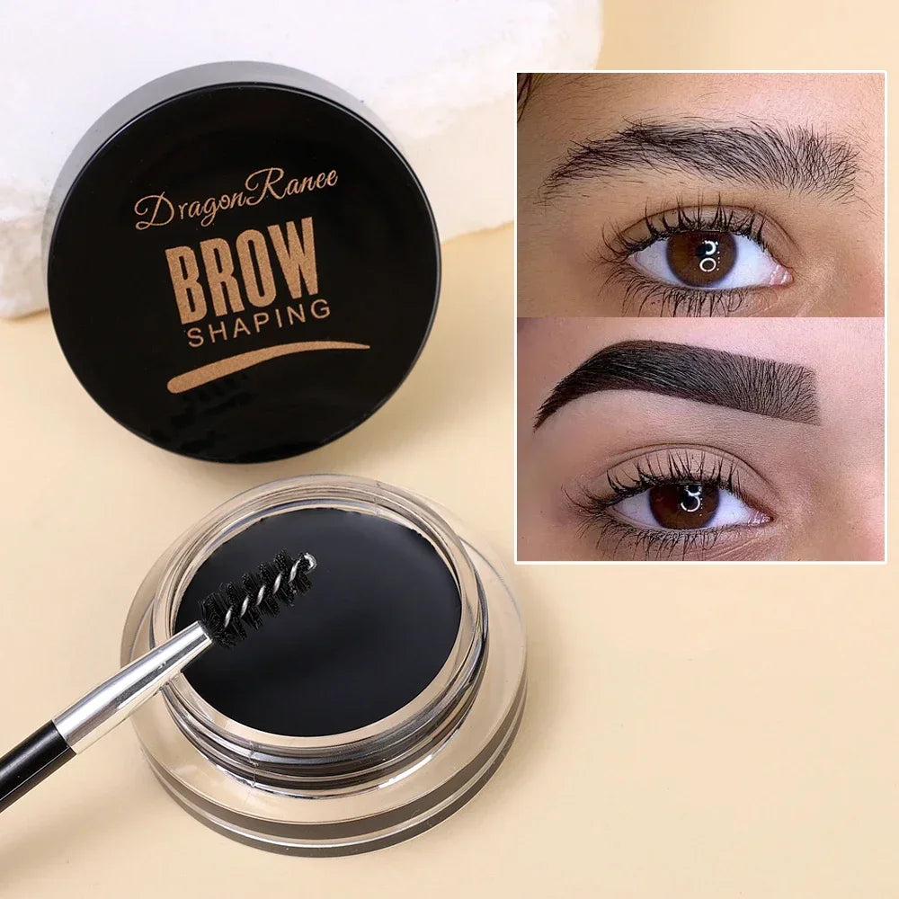 Matte Brown Black Wild Eyebrow Cream 3D Natural Tint Eyebrow Enhancers Gel Wax Waterproof Lasting Eye Makeup Cosmetic Tools