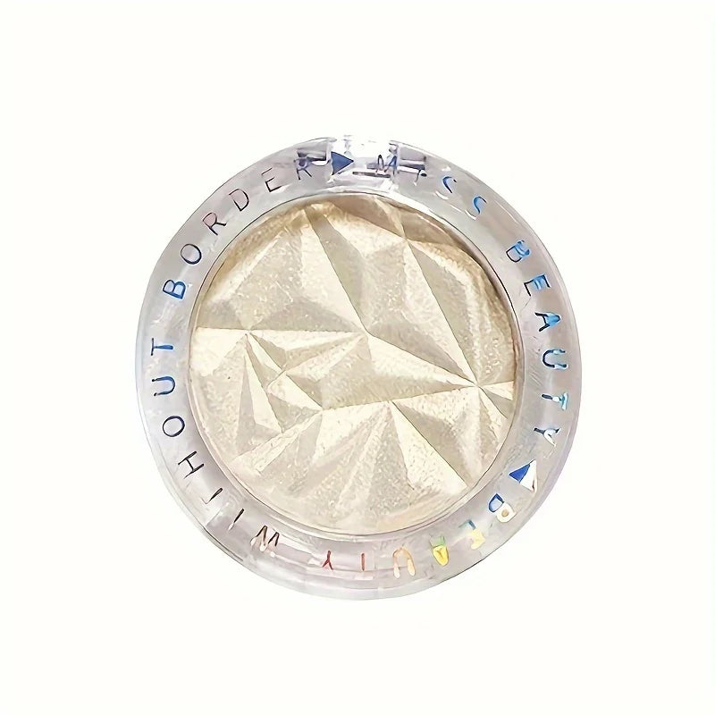 Poudre illuminatrice scintillante pour le visage – Highlighter éclatant pour le contouring du visage avec des reflets monochromes nacrés.