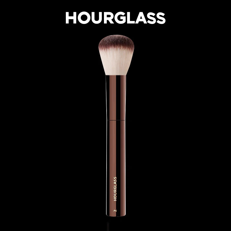 Hourglass Makeup Brush- No.2 Foundation/ Blush Brush Soft and Skin-friendly Fiber Hair Fashion Design Single Face Brush