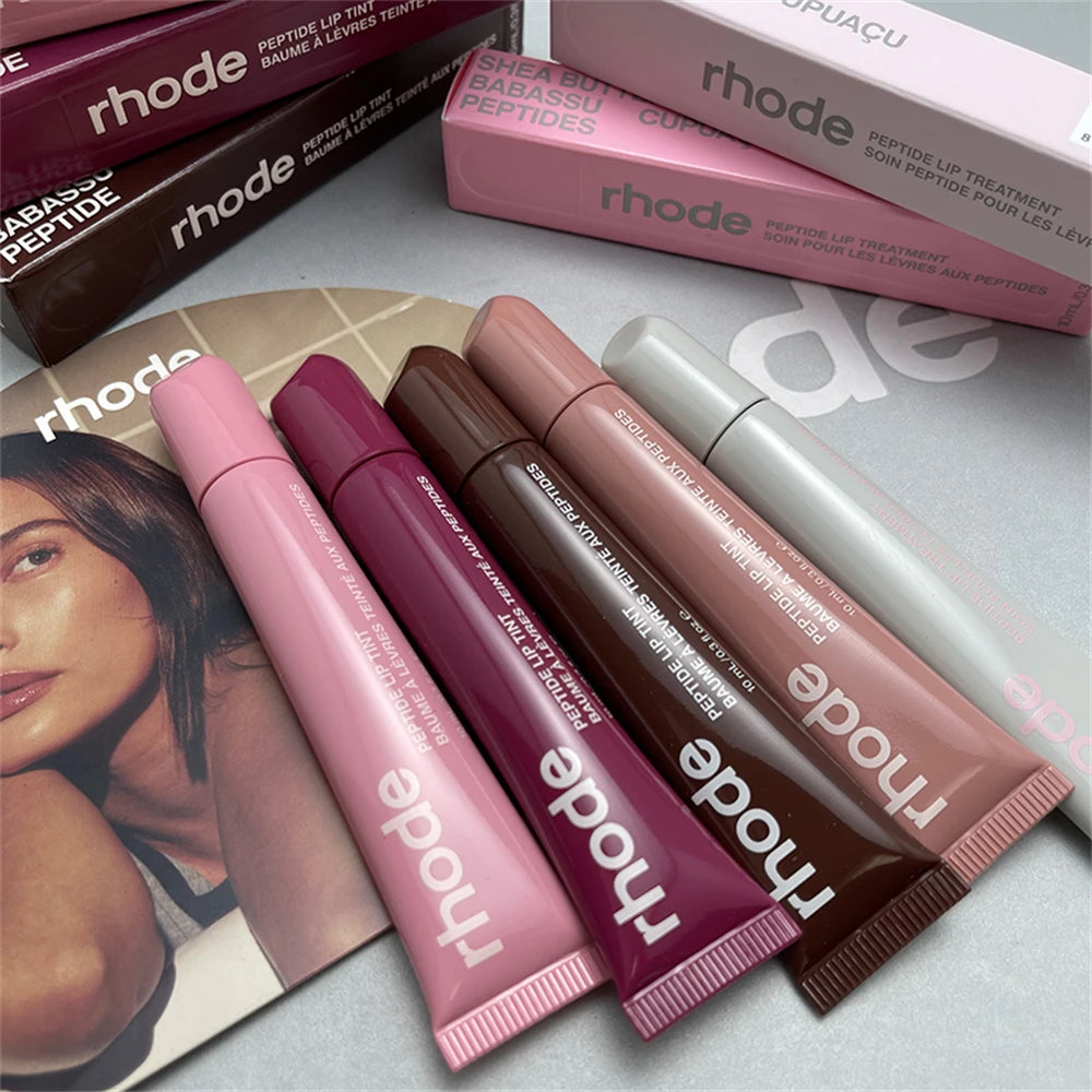 "Rhode Lip Glossy Oil : Nouveau huile pour les lèvres repulpante et hydratante, glaçage à la cannelle, huile longue durée.