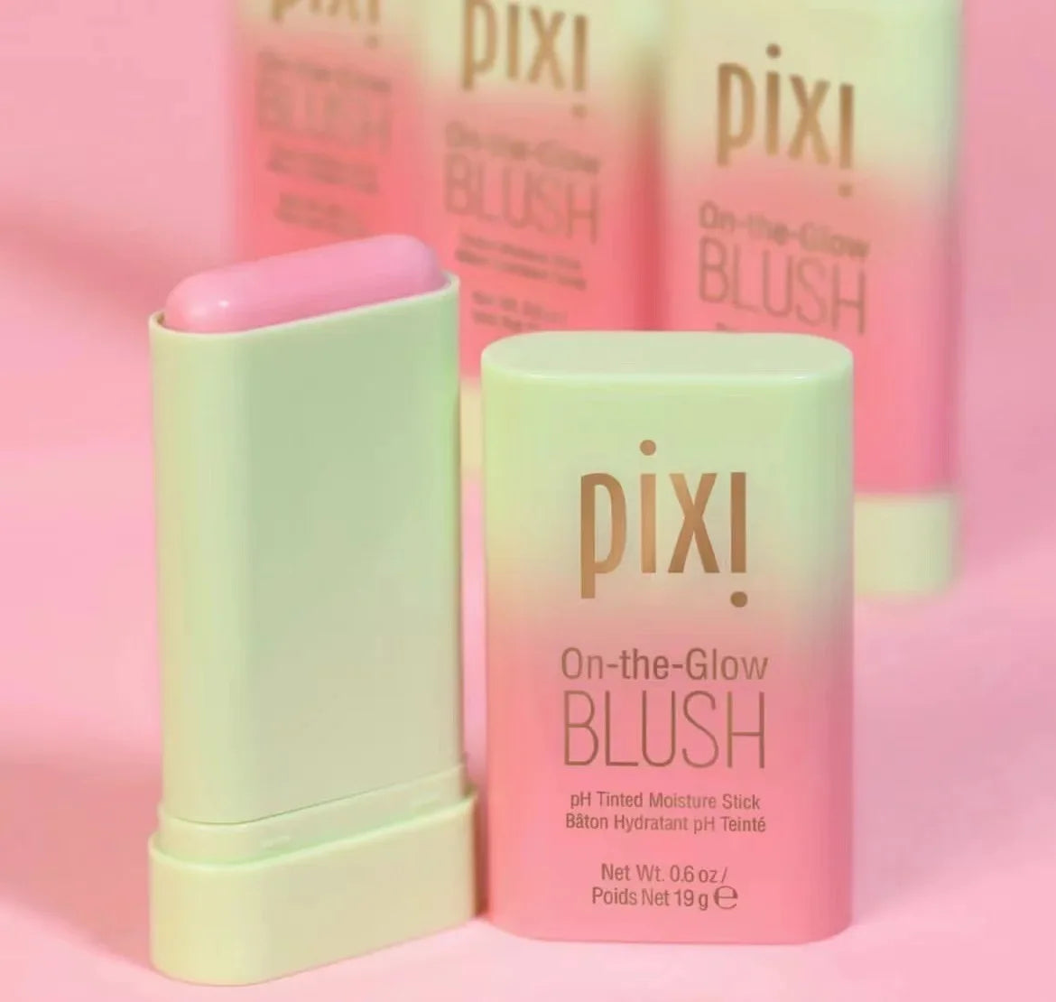 PIXIE  Pinceau de maquillage Pixi Blush Stick pour les joues, crème blush longue tenue, haute couleur