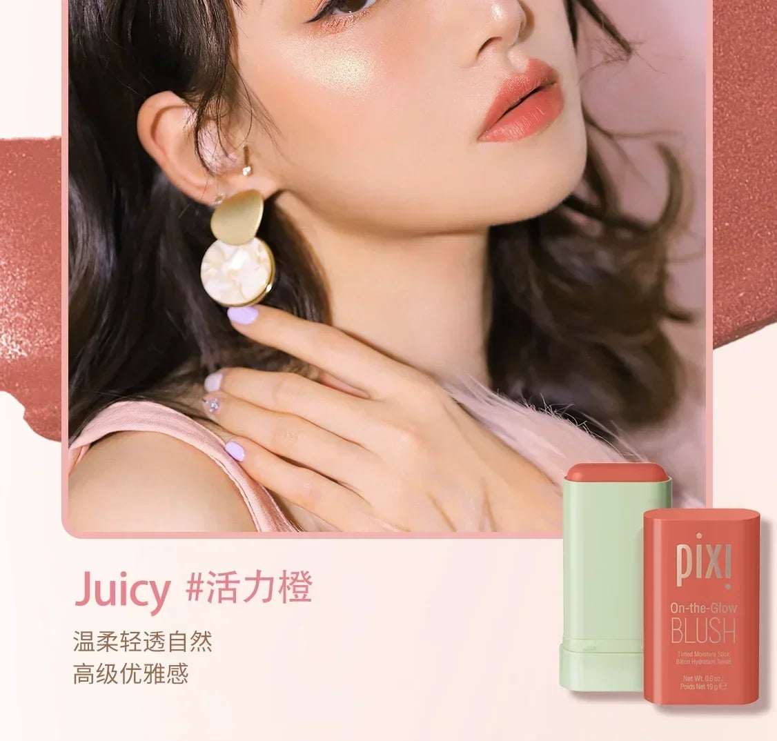 PIXIE  Pinceau de maquillage Pixi Blush Stick pour les joues, crème blush longue tenue, haute couleur