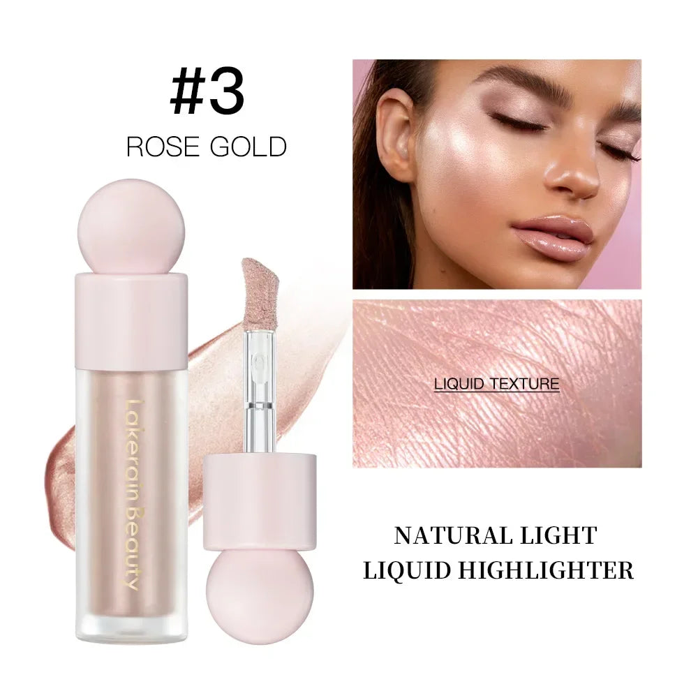 LAKERAIN BEAUTY  Haute gamme surligneur liquide pour le contouring du corps, maquillage pour femmes, éclaircissant le teint, recette de l'éclat