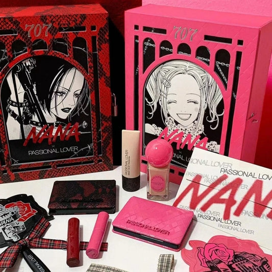 NANA Nouveau Coffret cadeau de maquillage  : Rouge à lèvres, fond de teint, palette de fards à paupières, ensemble de cosmétiques sexy longue tenue pour filles