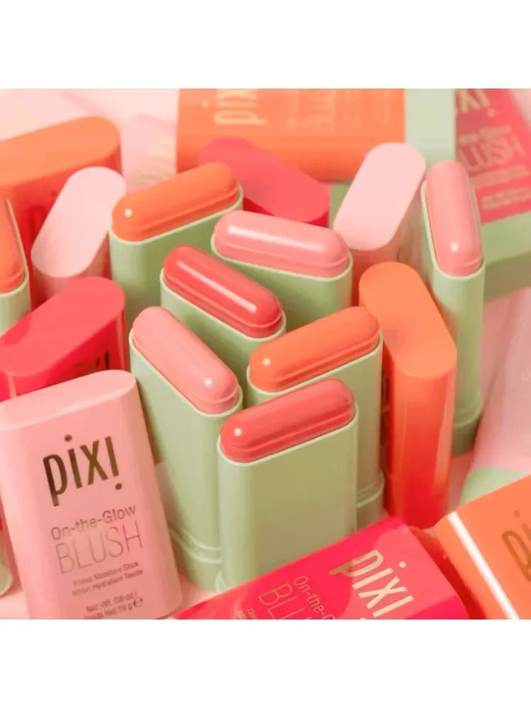 PIXIE  Pinceau de maquillage Pixi Blush Stick pour les joues, crème blush longue tenue, haute couleur