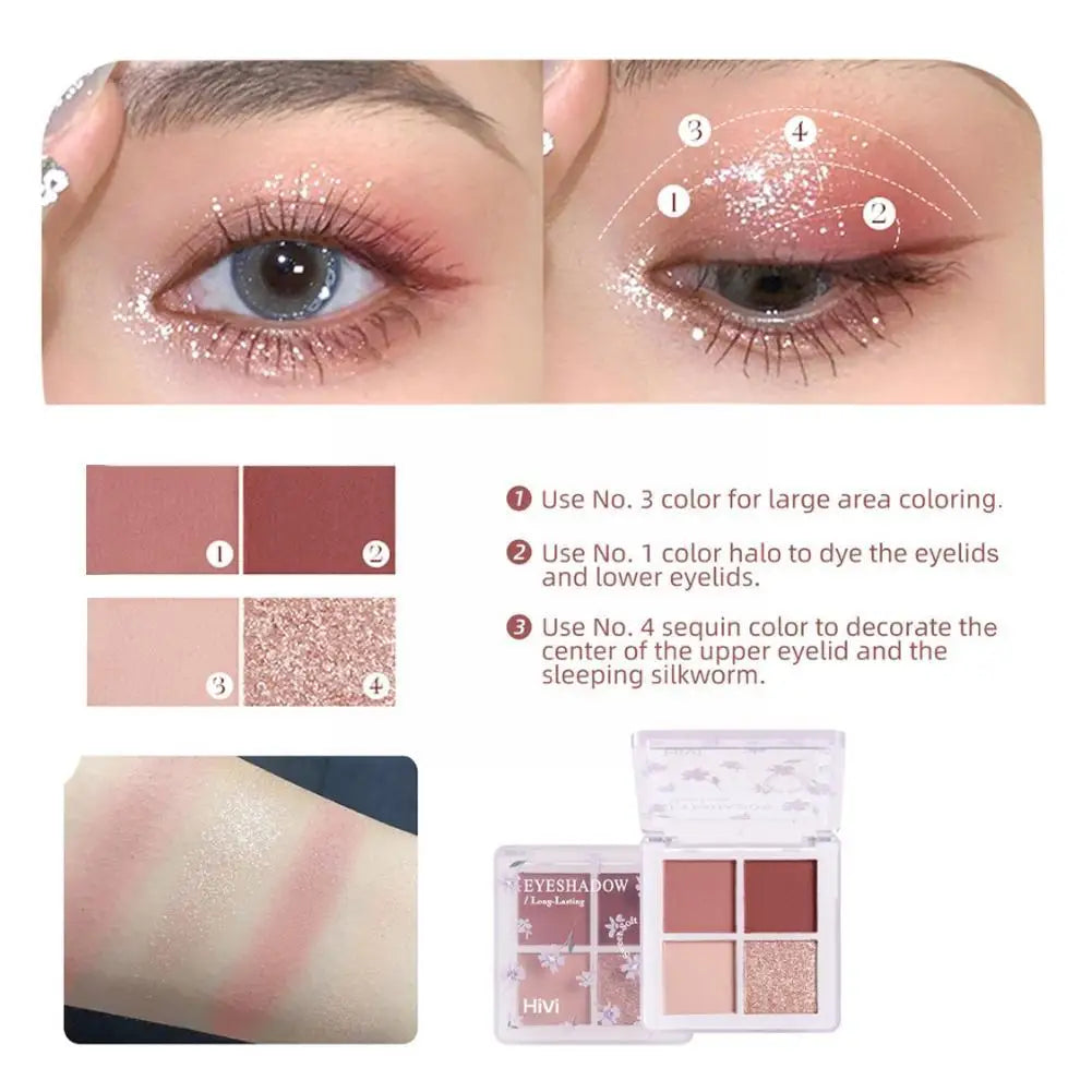 Ensembles de maquillage : Gloss à lèvres, palette de fards à paupières Angel Glitter, kit de maquillage avec rouge à lèvres, boîte, poudre scintillante, blush, ensemble de cosmétiques