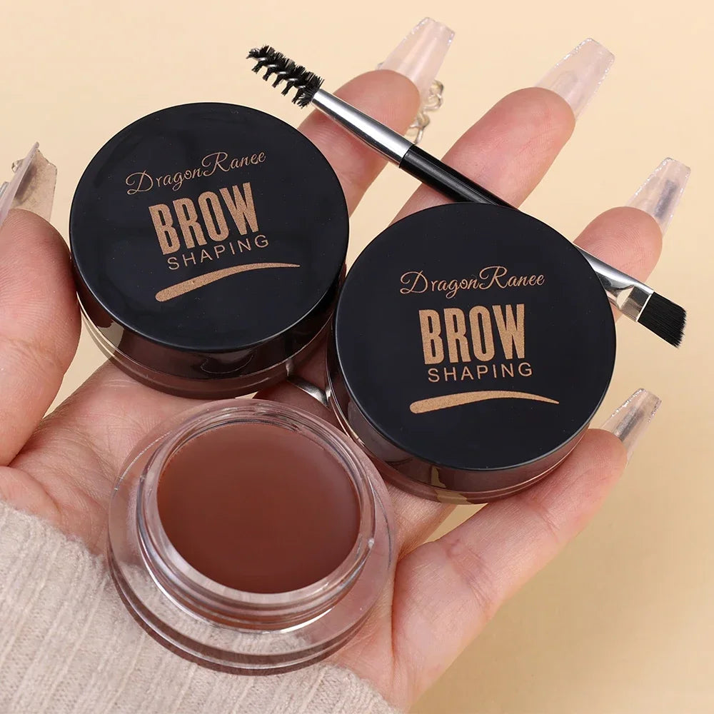 Matte Brown Black Wild Eyebrow Cream 3D Natural Tint Eyebrow Enhancers Gel Wax Waterproof Lasting Eye Makeup Cosmetic Tools