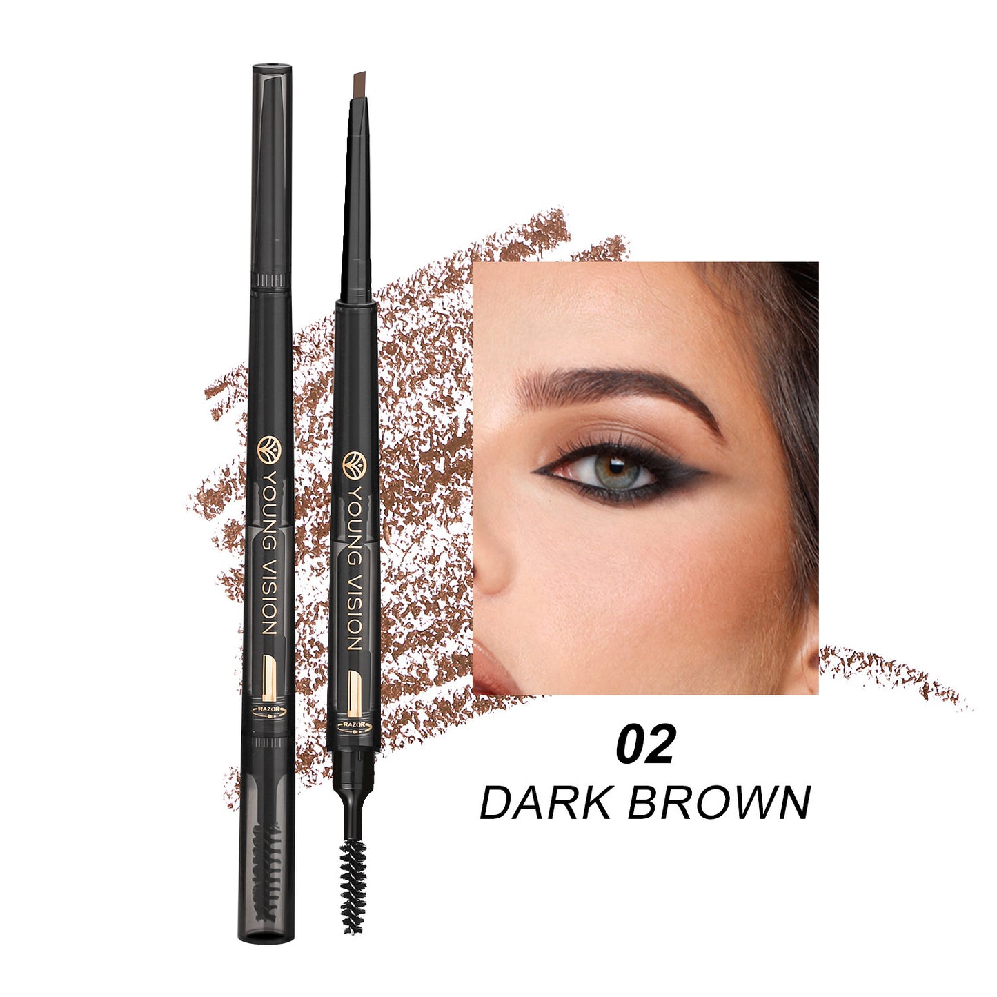 Le crayon à sourcils Fog Sense Three In One est un produit de maquillage innovant conçu pour offrir des sourcils parfaitement définis et naturels.